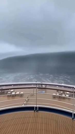 530K views · 765 reactions | The Wave Strikes the Cruise Ship-Parallel World Tsunami #Tsunami #OceanPower #cruiseship #aishorts | خربشات عالمية | Facebook