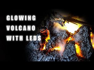 How to Build a Glowing Volcano Diorama