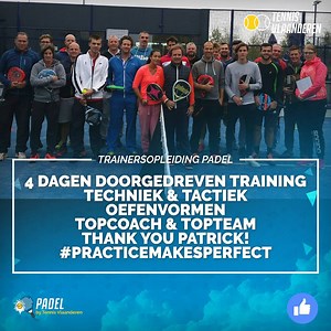 Tennis Vlaanderen organiseert eerste trainersopleiding padel
