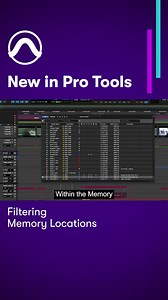 Marker and Memory Locations enhancements in Pro Tools — Filtering Memory Locations ▶️ youtube.com/avidprotools #markers #memorylocations #enhancements #protools #avidprotools #avid #mixing #recording #mix | Avid Pro Tools