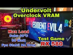 Tutorial Undervolt + Overclock VRAM RX 580 | FPS Stabil No Drop | Suhu Adem | Watt Super Rendah