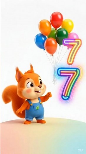 Learn Number 7 with Colorful Balloons! 🎈 | TinKi Kids Counting Rhymes