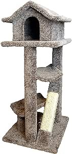 New Cat Condos Premier Large Cat Pagodas Tree, Brown
