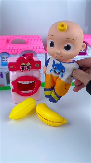 ASMR Unboxing Cocomelon Laundry Set | Super Satisfying Toy Play by Mochi Toys #shorts