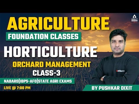 Agriculture Foundation | Horticulture #3 | Orchard Management | NABARD | IBPS-AFO | State Agri
