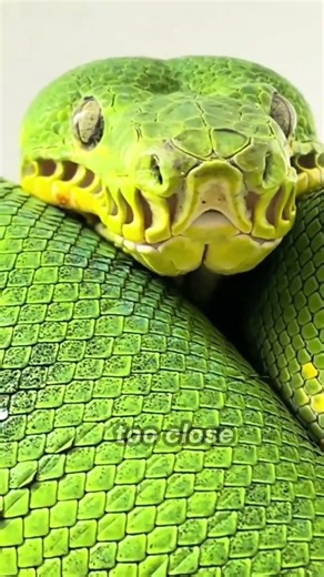 Looks like a jewel… strikes like a predator. 🐍💚 Meet the Emerald Tree Boa!