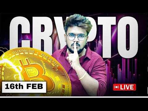 Live Crypto Gold Trading | 16th Feb | Trading With Dada #cryptotrading #bitcoin #live