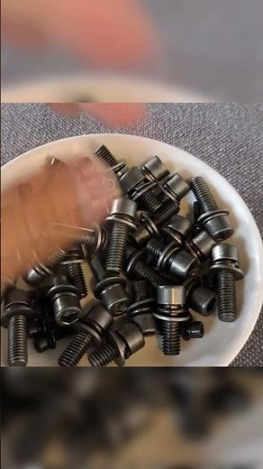 Black Grade 12.9 Hexagon Socket Head Cap Screws Flat Washers and Spring Washers Combination Set