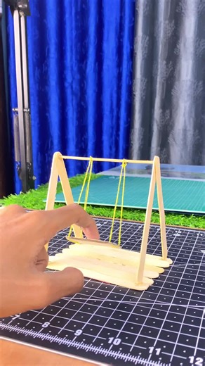 DIY Popsicle Stick Jhula: Creative Paper Toy Project