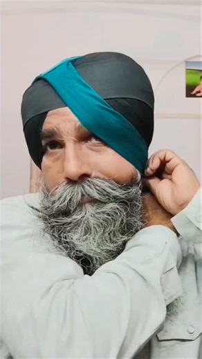 Pagg_Meri_Jind_Jaan on Instagram: "PAGG 💙💙 @saggi_pagri_master @sidhu_moosewala #instagram #instagood #instadaily #reels #viral #turban #trending #paggmerijindjann #pagg #tutorial"
