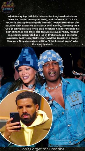 A$AP Rocky DESTROYS Drake in New Diss "STOLE YA FLOW"! 🤯🔥 #ASAPRocky