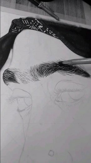 Drawing Tupac Shakur #youtubeshorts