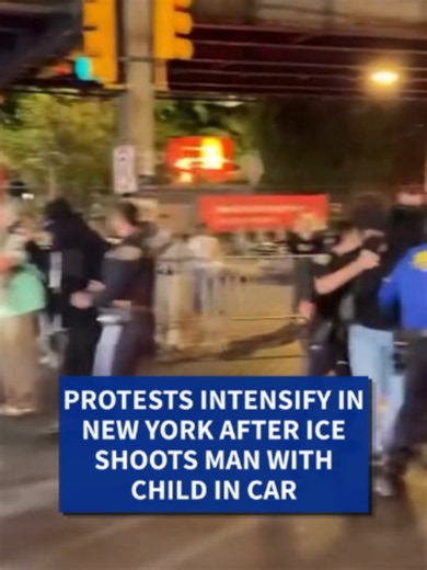 WARNING: Though vetted, this item may contain words/images which are graphic/explicit in nature. CNN and Scripps News has taken every effort possible to blur/bleep all offensive language and/or images.** A federal immigration officer shot a Dominican man in the neck as he drove in a car with a 5-year-old boy Thursday afternoon, officials said. Following the shooting, protestors arrived at the scene outside the hospital where the wounded man was being treated. New York Mayor Zohran Mamdani has ca