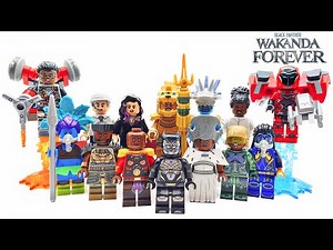 LEGO Black Panther Wakanda Forever How To Build/Upgrade All main characters
