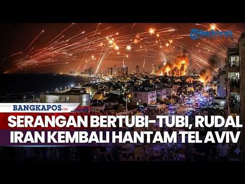 In a series of attacks, Iranian missiles again hit Israel's largest city.