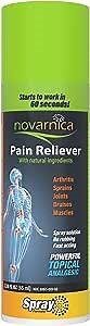 pain reliever spray made with natural ingredients, Instant relief for arthritis, joint pain, osteoarthritis, sport injuries, back pain, muscle pain, sprains, strains and bruises (2.19 Fl Oz)