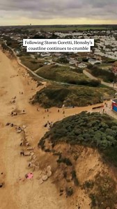 422K views · 904 reactions | Following a devastating week of erosion, work continues to demolish unsafe homes in Hemsby. An AI-generated video visualises what those living along the cliff top are dealing with. Departure Lounge Media Group | EDP 24 | Facebook
