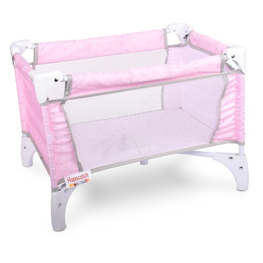 Hopscotch Lane My Baby Doll’s Plastic Travel Crib, Baby Doll Accessory, Children Ages 2