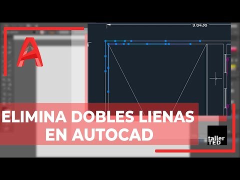 Elimina lineas encimadas o dobles lineas en Autocad (COMANDO OVERKILL)