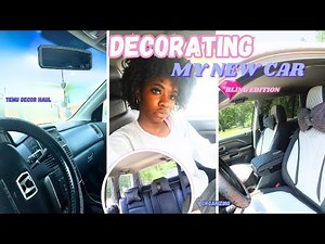DECORATE MY CAR WITH ME *BLING EDITION* | Temu Haul, Organizing, Car Tour, Car Essentials