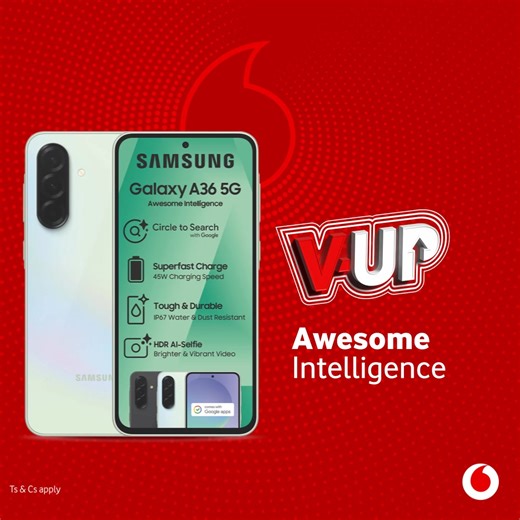 The new Samsung Galaxy A36 is built to make your life easier with HDR Awesome Intelligence Selfie and superfast charging speed, available online and in-store | Vodacom