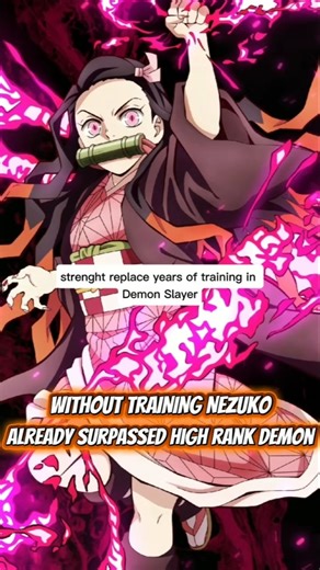Is Nezuko Stronger Than Upper Rank Demon #demonslayer #nezuko #tanjiro #muzan #shorts