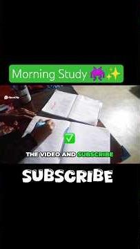 9th grade morning 🌄 study routine ||💯 #study #studyroutine#shorts#aesthetic #motivation