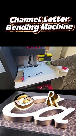 At the client's site, our engineers are debugging the channel letter bending machine