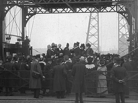 Opening of the Middlesbrough Transporter Bridge (1911) | Britain on Film
