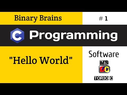 Hello World Program In Turbo C 