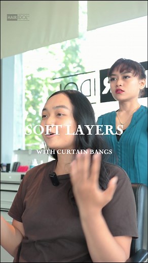 Soft Layers with Curtain Bangs Hairstyle Ideas