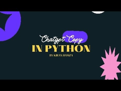 Chatgpt Copy in python 🔰❤️