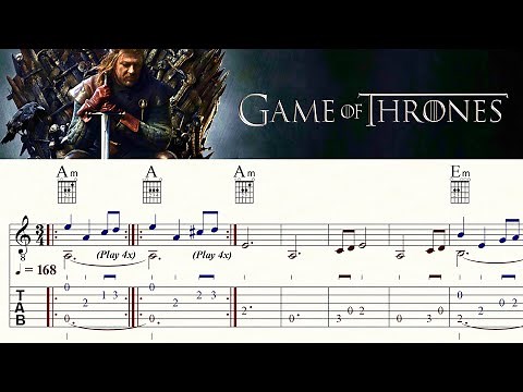 GAME OF THRONES THEME | GOT | RAMIN DJAWADI | Complete version | Guitar Lesson | TAB & Sheet Music