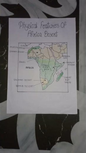 Physical Features Of Africa Desert #mapping #desert safari#africa #motivation #map