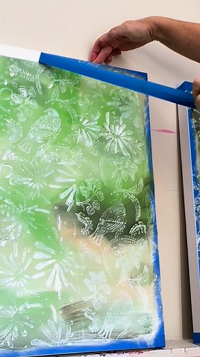 Creating some abstract works for a change! “ The Jungle Outside” oils on canvas.. will be framed and up for sale 💚 | Gabrielle Camilleri