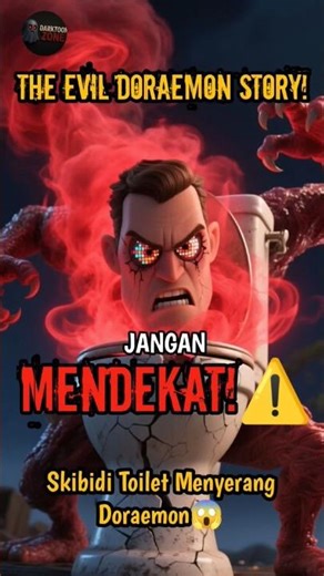 Jangan Mendekat!⚠️ Skibidi Toilet Menyerang Doraemon!😱 THE EVIL DORAEMON STORY! #doraemon