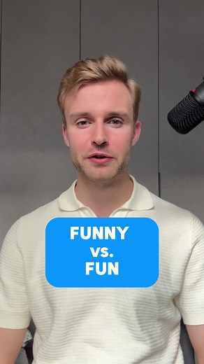 FUNNY vs FUN… what’s the difference? #fluentenglish‬⁩ ⁦‪#learnenglishonline‬⁩ ⁦‪#inglés‬⁩ ⁦‪#учитьанглийский‬⁩ ⁦‪#学英语‬⁩ ⁦‪#अंग्रेजीसीखिये‬⁩ ⁦‪#ingilizceöğren‬⁩ ⁦‪#aprenderinglês‬⁩ ⁦‪#영어를배우다‬⁩ ⁦‪#英語を習う‬⁩ ⁦‪#nativeenglishteacher‬⁩ ⁦‪#dailyenglish‬⁩ ⁦‪#anglaisfacile‬⁩ ⁦‪#studyenglishonline‬⁩ ⁧‫#تعلمالإنجليزية‬⁩