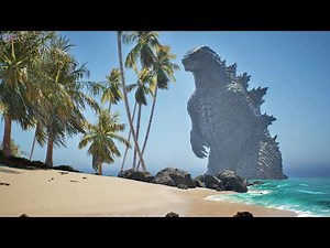 Godzilla on a Peaceful Beach Day