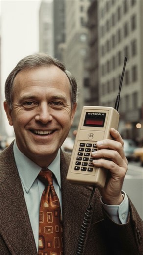 The First Mobile Phone Call Ever! 📱 | Amazing Fact #facts #shorts