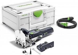 Festool Dübelfräse DF 500 Q-Plus DOMINO (mit DOMINO Fräser, Zusatzanschlag, Gabelschlüssel), im Systainer