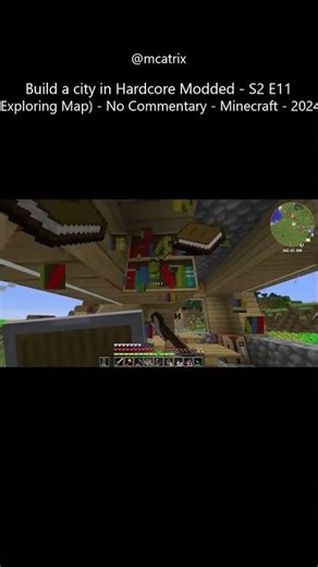 Build a city in Hardcore Modded - S2 E11 (Exploring Map) - No Commentary - Minecraft - 2024 PART 11