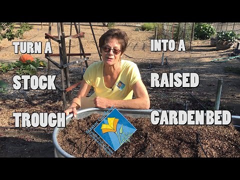Turn a Galvanized Stock Trough into a Raised Garden Bed