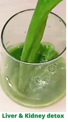 Liver and kidney detox at home Ingredients 🔸1 medium apple Chopped 🔸1 small cucumber chopped 🔸1/2 inch ginger chopped 🔸 handful of coriander / parsley leaves 🔸1/2 lemon juice Preparation Put all the ingredients in a blender, blend and strain thoroughly. Add half lemon juice and drink it in the morning daily empty stomach and after 45 mins you can take your food. Rollow a healthy diet while taking this drink to further boost health and Detoxification. #cleanse #detox #detoxification #kidneyc