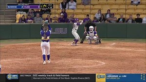 Stretch It Out Ciara Briggs sends two home after a single up the middle to increase the lead, 5-2. 📺SECN | #InOurElement | LSU Softball