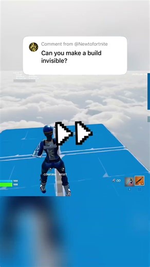 Can I turn a build invisible? #fortnite #gaming #fortniteclips