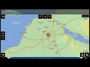Installation guide for Egypt IGO Pal GPS map software for android system, 3D view.