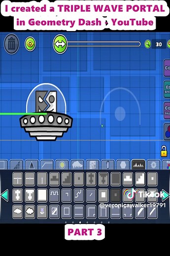 Creating a Triple Wave Portal in Geometry Dash