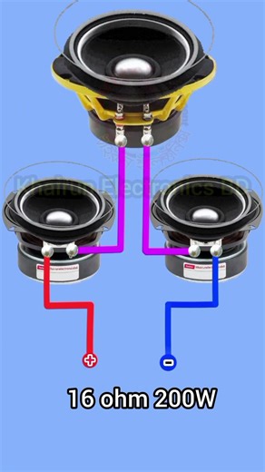 🔊 🔊 speaker series connection diagram #shorts