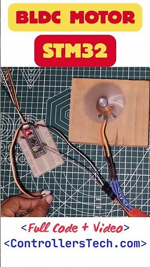 Bldc motor with #stm32 #embeddedsystems #microcontroller #stm32tutorial #cubeide #controllerstech
