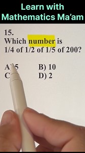 12K views · 63 reactions | Math Challenge ✍️易 #challenge #learnwithfun #Smartthinking #mathisfun #mathchallenge #mathematics | Mathematics Ma'am | Facebook
